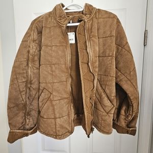 Free People Dolman Quilted Knit Jacket